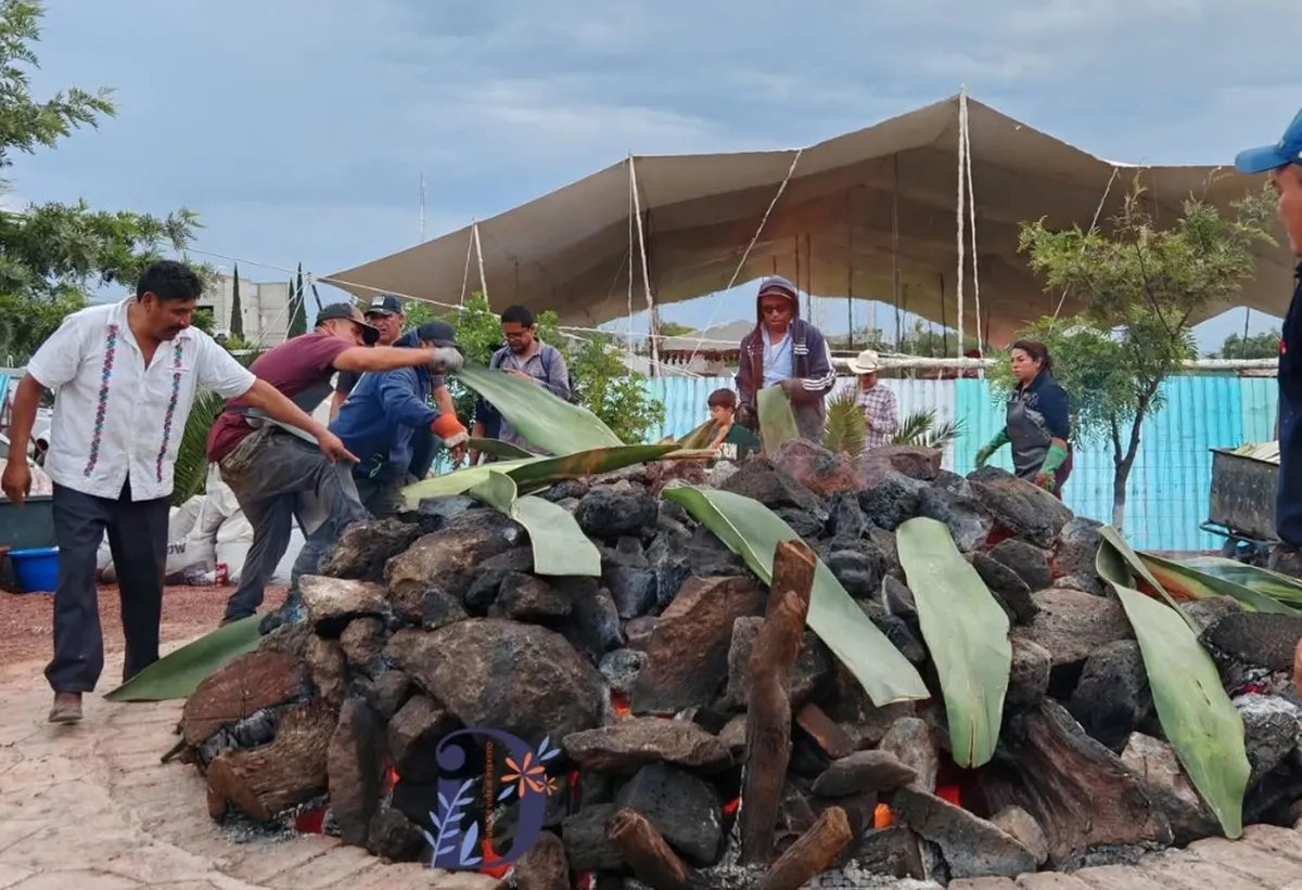 En Hidalgo, cocinan barbacoa y ximbó en los hornos más grandes del mundo