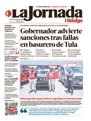 La Jornada Hidalgo | 26 de marzo de 2026