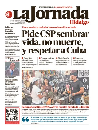 La Jornada Hidalgo | 19 de abril de 2026