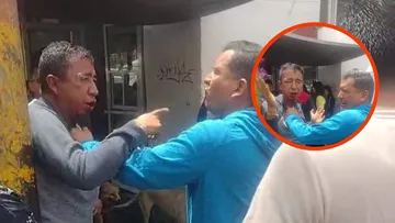 Comerciantes agreden a presunto ladrón en el centro de Pachuca.