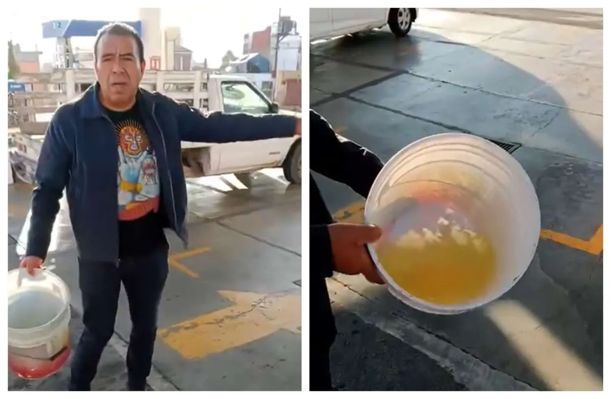 Pachuca: acusan a gasolinera de despachar agua | VIDEO