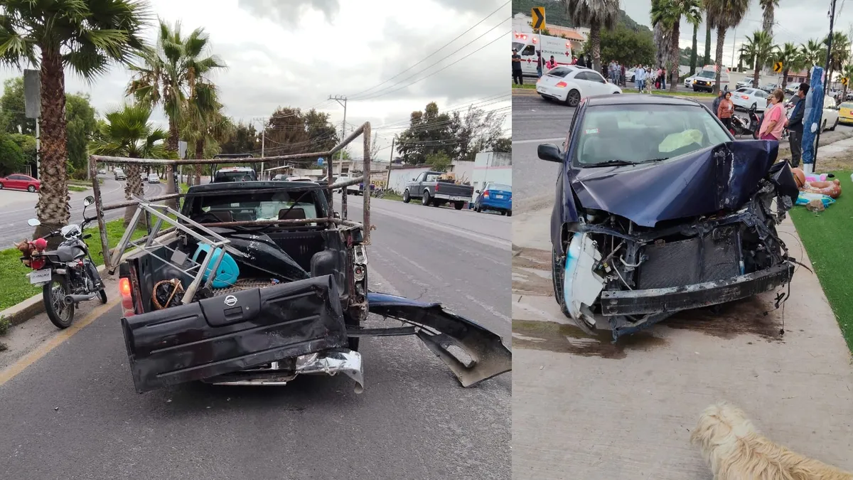 Accidente vial en Ixmiquilpan deja cuatro lesionados
