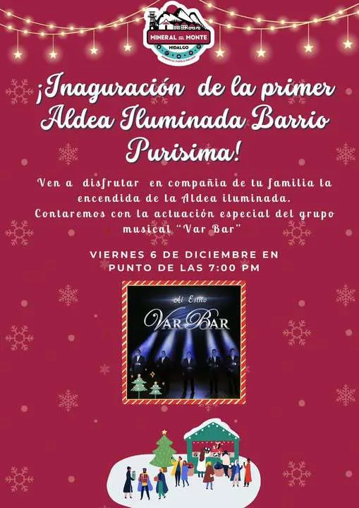 ¡La aldea iluminada llega a Mineral del Monte! Disfruta de una noche mágica
