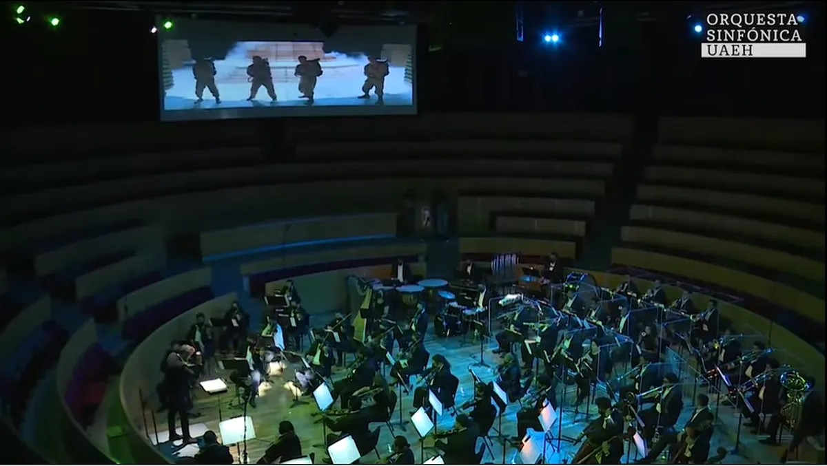 Concierto sinfónico de la UAEH con el Juego del Calamar