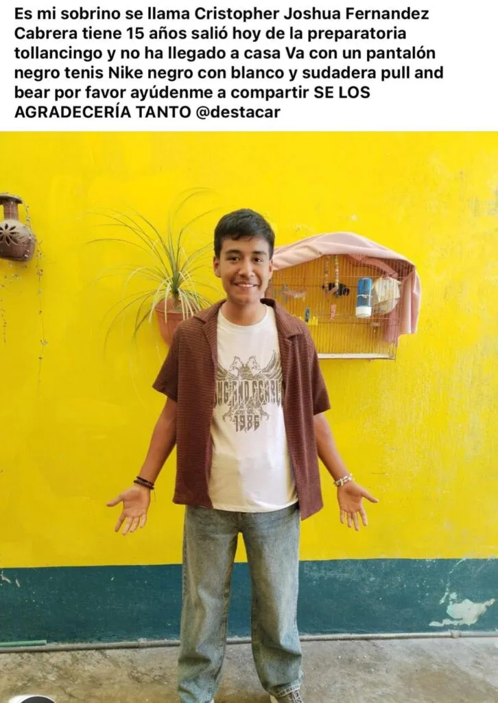 Buscan a cinco adolescentes desaparecidos en Tulancingo