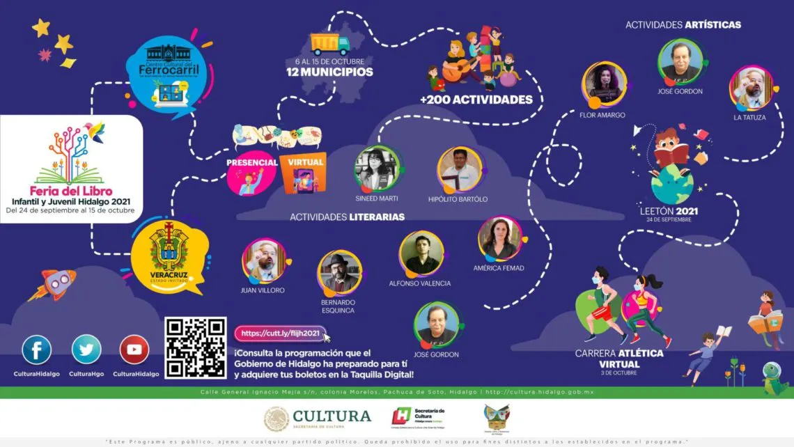 Por iniciar la Feria del Libro Infantil y Juvenil Hidalgo 2021