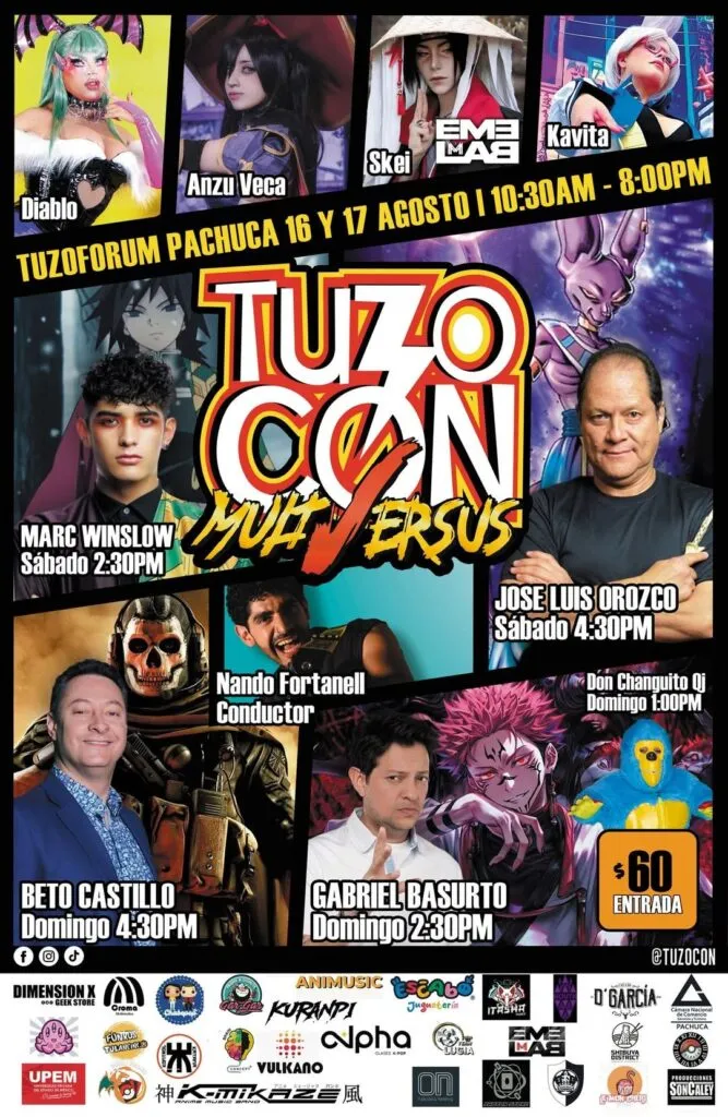 Tuzocon Multiversus 2025: Cultura geek, cosplay y doblaje invaden Pachuca