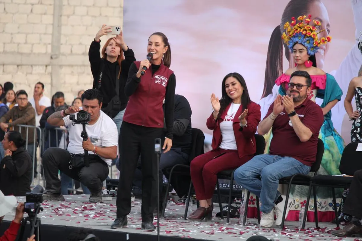 En Hidalgo 40 puntos arriba del segundo lugar: Claudia Sheinbaum