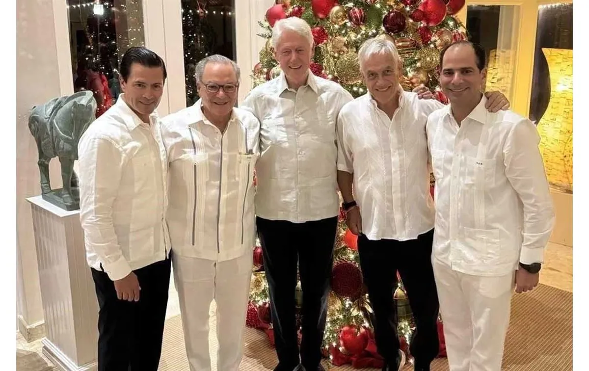 Peña vacaciona con los Clinton y Piñera en Dominicana