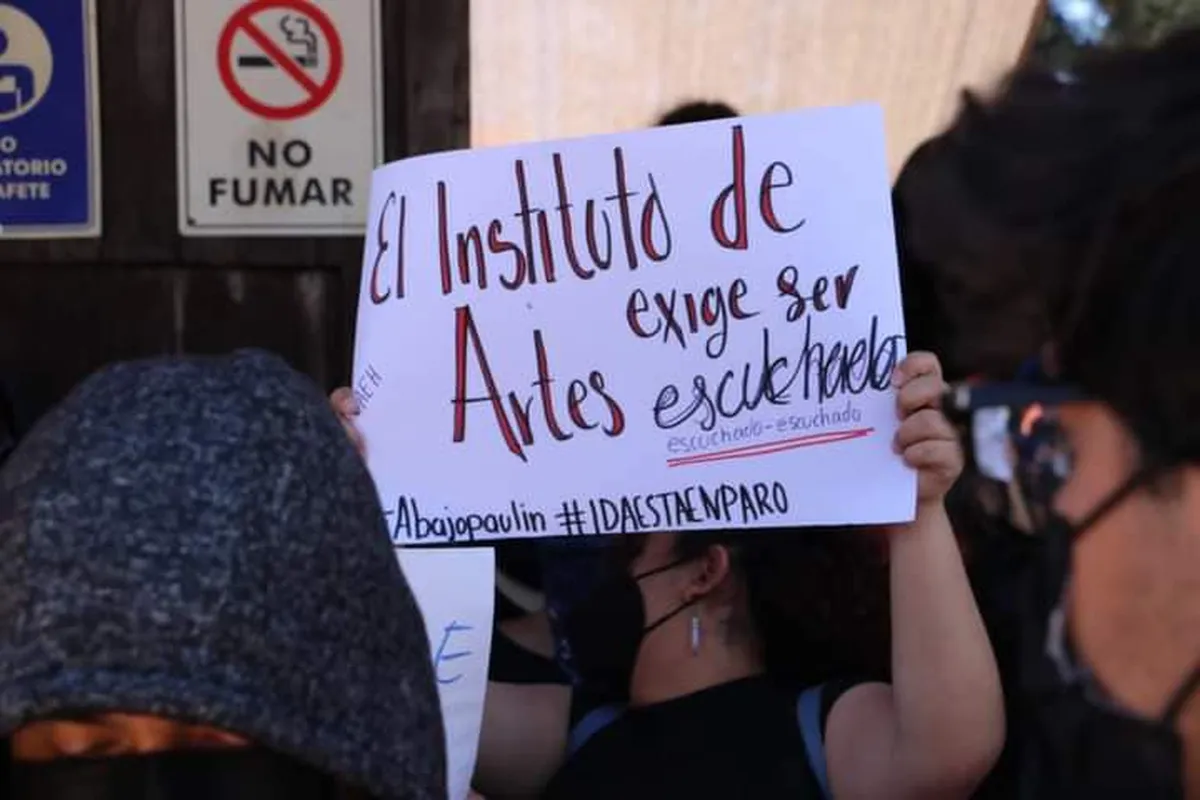 Instituto de Artes UAEH: estudiantes piden la presencia del rector en el paro