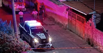 Escena del homicidio en la calle Niños Héroes, comunidad de Presas, Tezontepec de Aldama