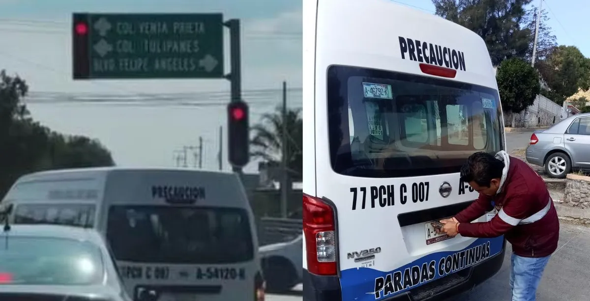 Multan a chofer de la ruta Providencia-Ticuatla por no respetar el semáforo