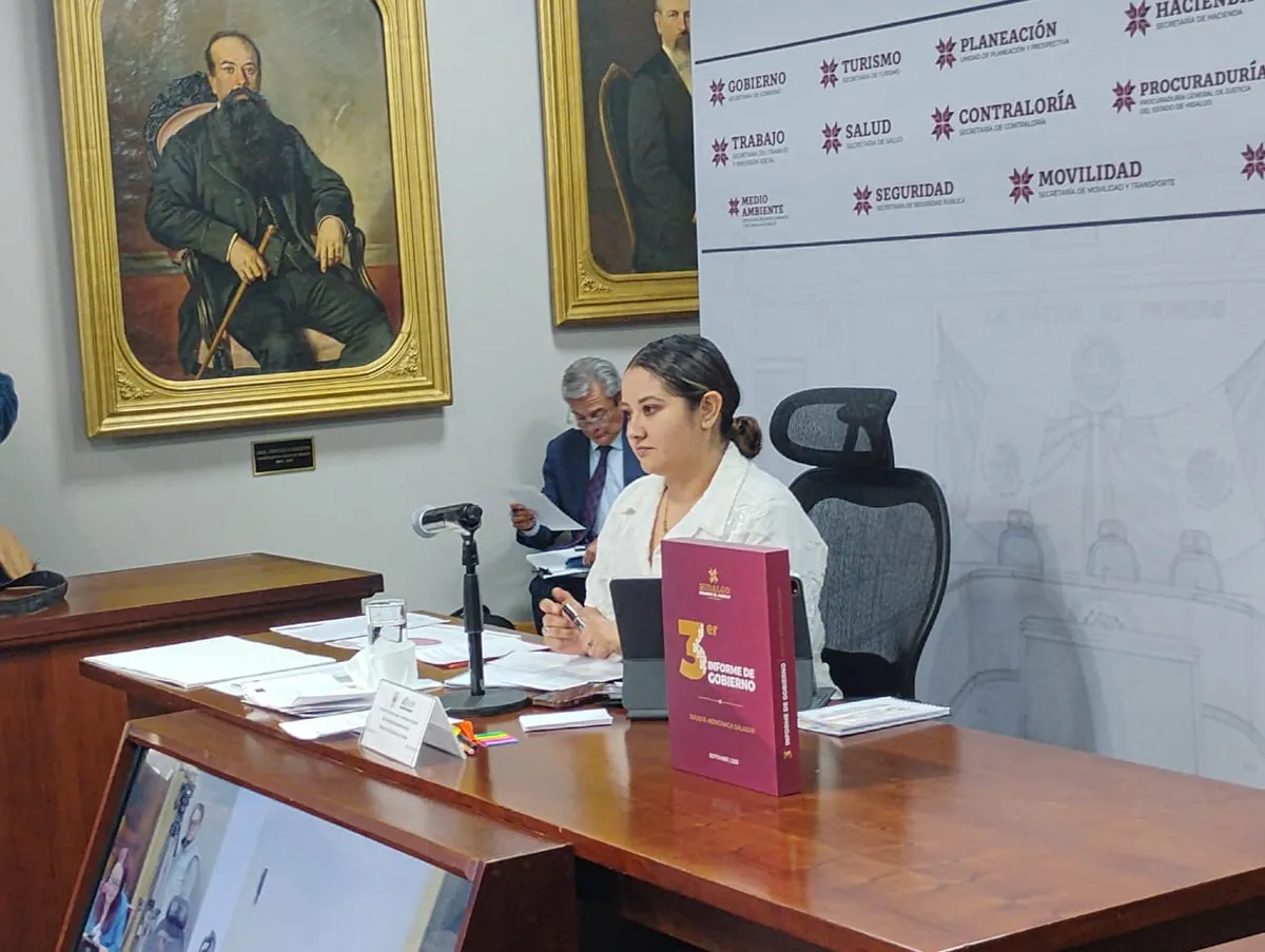 Vanesa Escalante Arroyo titular de la secretaría de Salud de Hidalgo