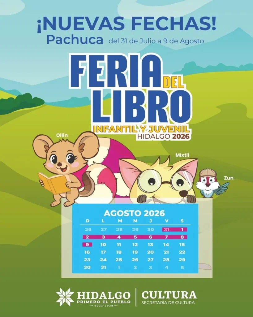 Feria Infantil y Juvenil del Libro Hidalgo 2026 cambia de sede: fecha y lugar