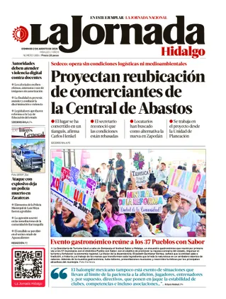 La Jornada Hidalgo | 02 de agosto de 2026