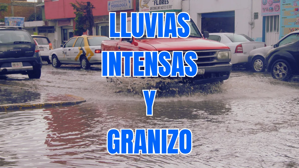 Granizada en Tulancingo y lluvias en Pachuca.