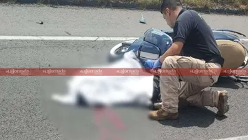 Autopista México-Pachuca: hombre derrapa en moto y pierde la vida