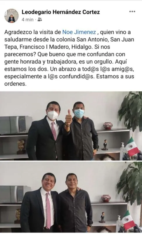 Magistrado electoral se toma foto con su “doble” que asistió a evento de Morena