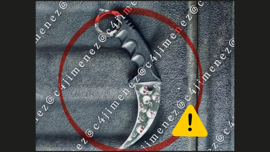 FOTO: Diego apuñaló con esta arma a Jeremy afuera de la secundaria 324 de Tláhuac, CDMX; el menor está hospitalizado