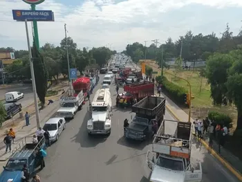Bloqueos de transportirstas en Cuautitlán Izacali