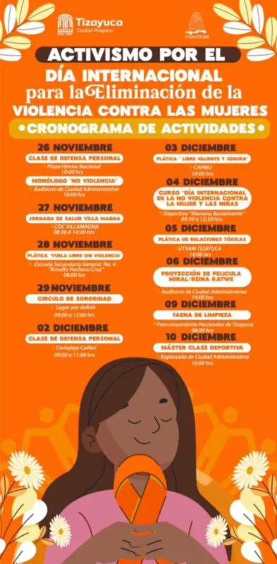 Tizayuca: Con activismo preparan conmemoración del Día Internacional para la Eliminación de la Violencia contra las Mujeres