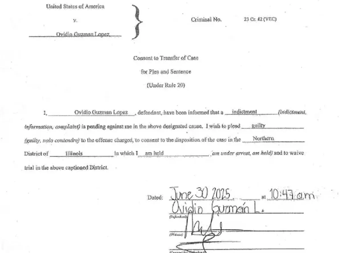 Ovidio Guzmán ‘El ratón’ busca evitar juicio en NY y acepta declararse culpable