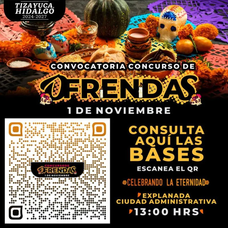 Tizayuca: lanzan concurso de ofrendas de Día de Muertos con premios en efectivo
