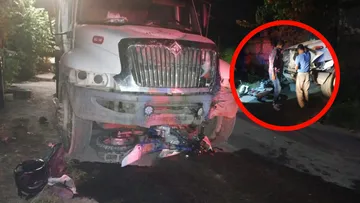 Motociclista muere tras impactarse contra camión recolector en Huejutla