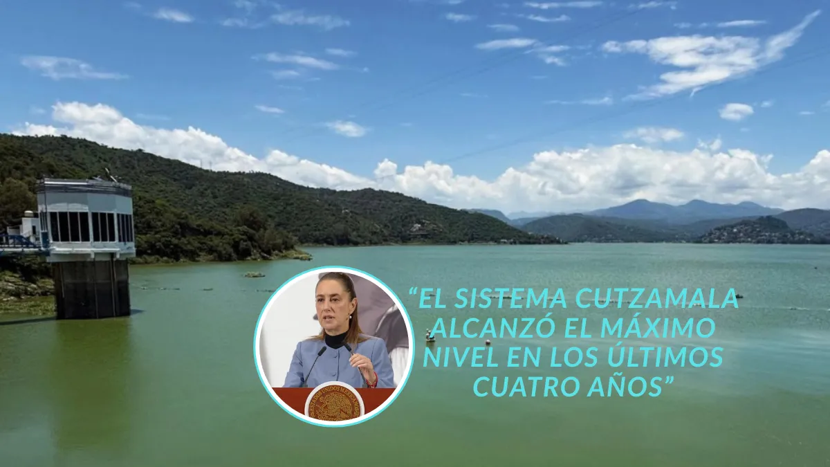 Sheinbaum informó que el Cutzamala garantiza agua suficiente para CDMX y Edomex hasta 2026.