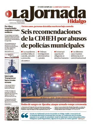 La Jornada Hidalgo | 22 de diciembre de 2025