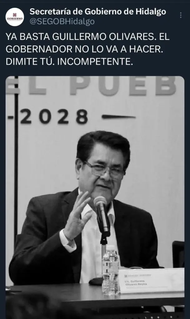 Hackean cuenta de la Secretaría de Gobierno de Hidalgo. ¿Qué sucedió?