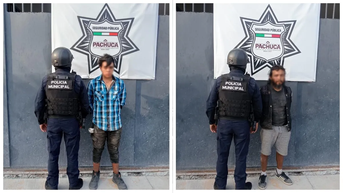 Detienen a dos hombres