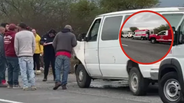 Accidente vial entre autobús escolar y torton en Alfajayucan.