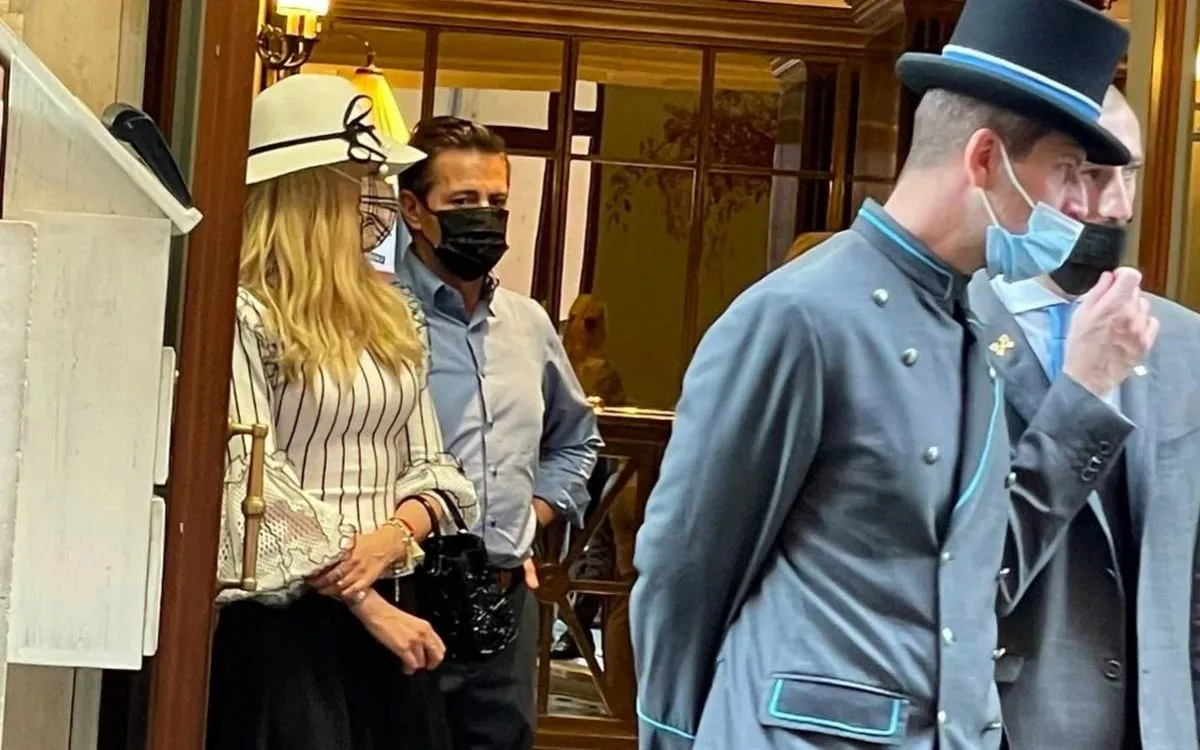 Tania Ruiz y Peña Nieto estaban en el hotel que hospedó a las estrellas de Marvel