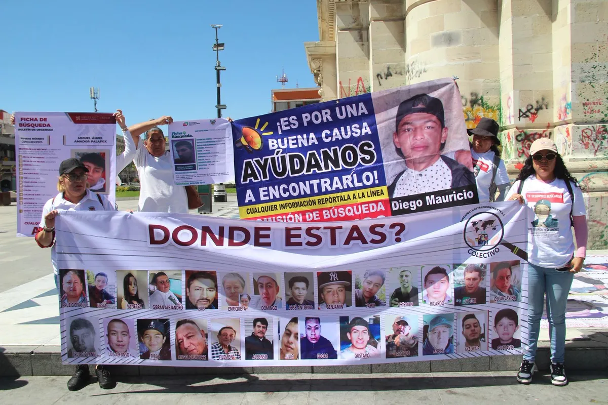 En Pachuca, colectivos alzan la voz por víctimas de desaparición forzada y exigen acciones concretas a autoridades.
