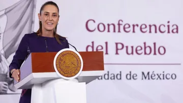 La presidenta Claudia Sheinbaum durante su conferencia matutina hablando sobre Raúl Castro, Petrobras y noticias falsas.