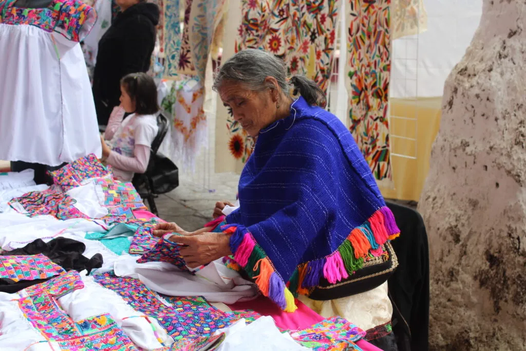 El bordado “pepenado”, una técnica ancestral que lucha por no desaparecer en Tenango de Doria