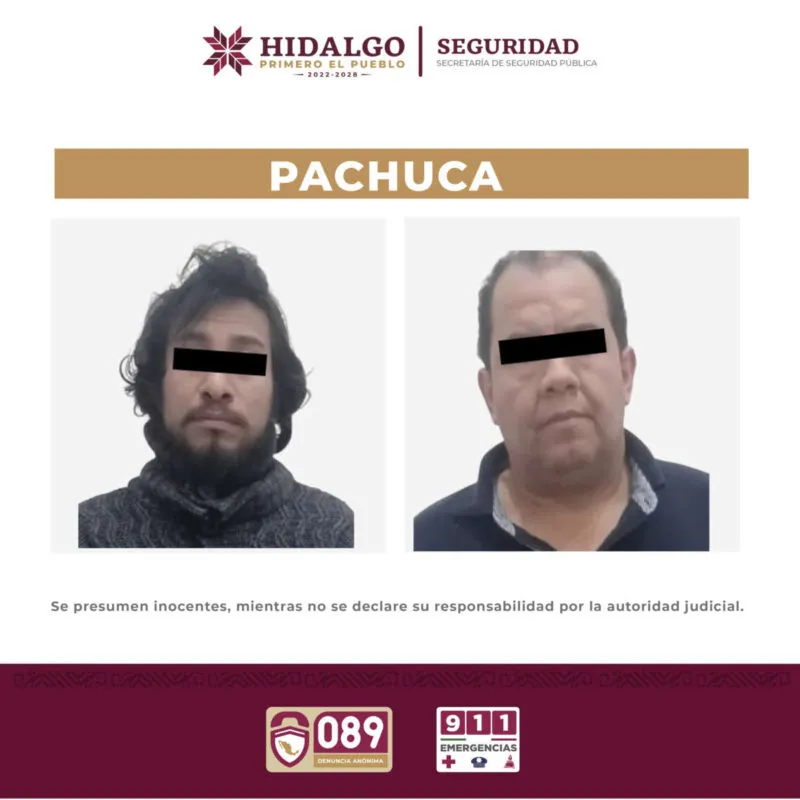 Pachuca: capturan a dos sospechosos de abuso sexual