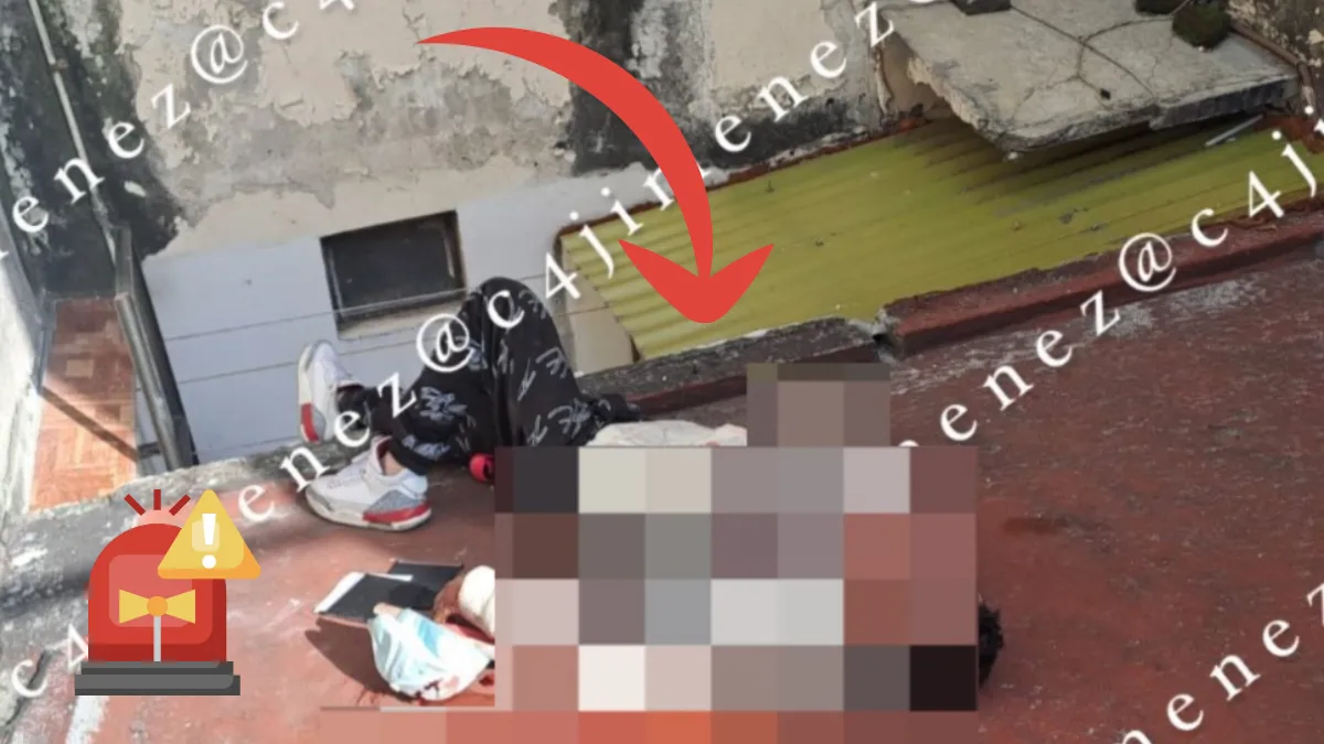 Cae ladrón 8 metros en la Narvarte tras intentar huir con dos laptops robadas; sufrió fracturas y traumatismo craneoencefálico.