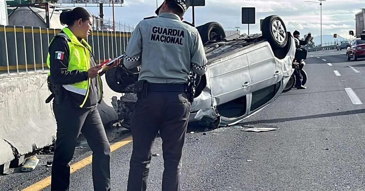 Autopista México-Pachuca: accidente deja una persona herida
