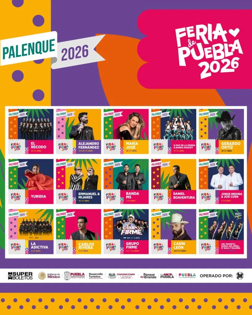 De Ozuna a Calvin Harris: cartelera completa del Teatro del Pueblo en la Feria de Puebla 2026 | Fechas