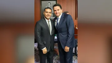 Omar García Harfuch durante actividades de seguridad pública en el Senado.