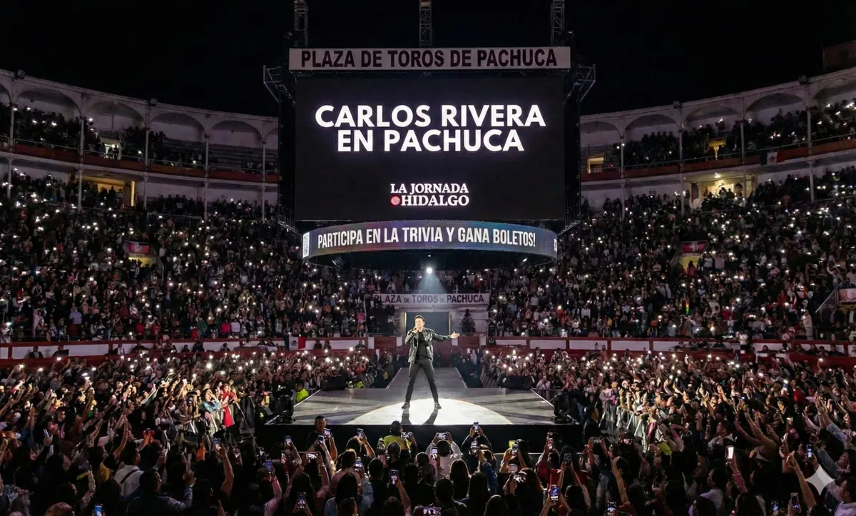 Gana boletos con carlos Rivera en Pachuca en la Plaza de Toros
