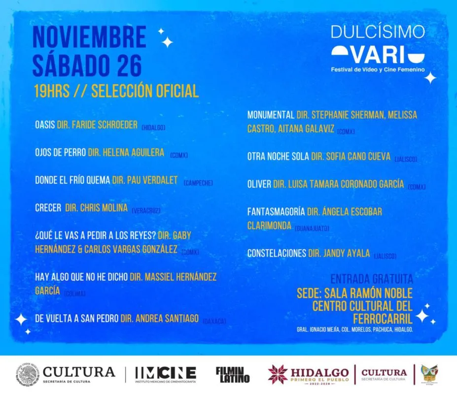 Mujeres cineastas presentes en el Festival Dulcísimo Ovario