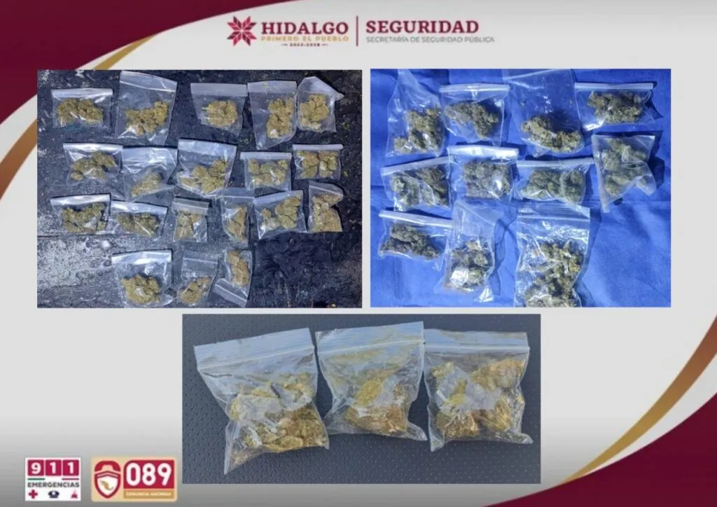 Desmantelan red de narcomenudeo en Metztitlán; hay 10 detenidos