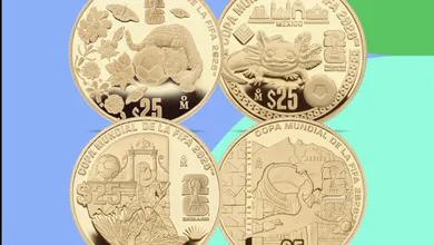 De ajolotes a jaguares: así son las nuevas monedas conmemorativas de la Copa del Mundo.