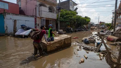 Aumenta a 70 los fallecidos por lluvias en cinco estados; 72 desaparecidos, miles sin clases y comunidades incomunicadas.