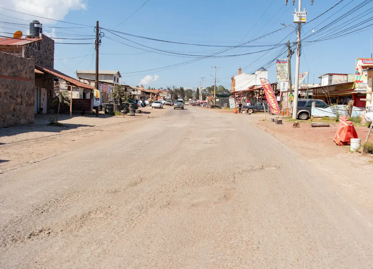 Cambiará el acceso al Centro Histórico de Huasca por inicio de obra de pavimento hidráulico