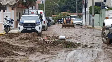 desgajamiento de un cerro en Tula de Allende
