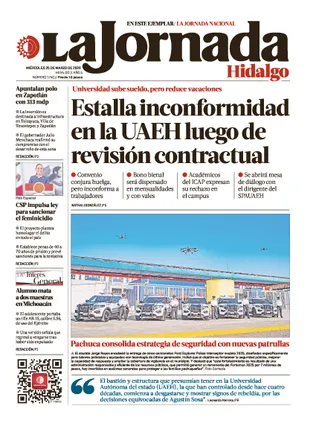 La Jornada Hidalgo | 25 de marzo de 2026